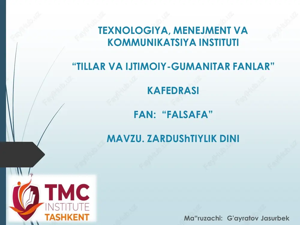 zardushtiylik dini — PDF