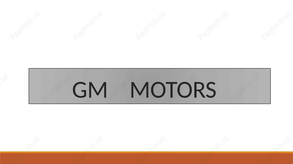 gm motors — PPTX