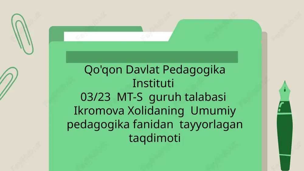 pedagogika fanining ilmiy tadqiqot metodlari — PPTX