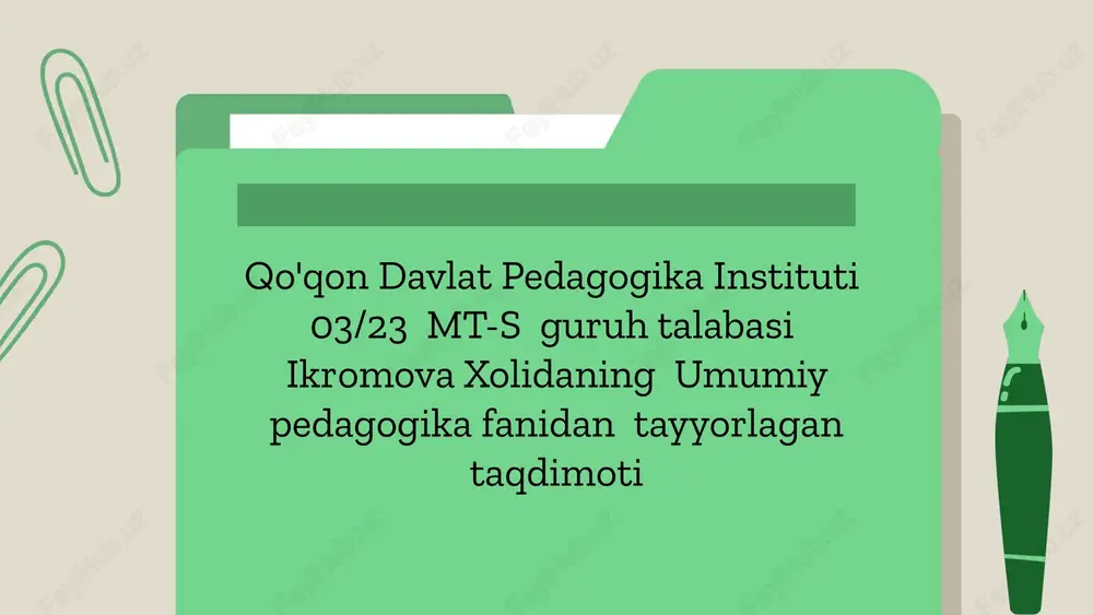 pedagogikafaniningilmiytadqiqotmetodlari — PPTX