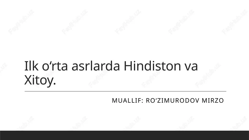 ilko‘rtaasrlardahindistonvaxitoy — PPTX