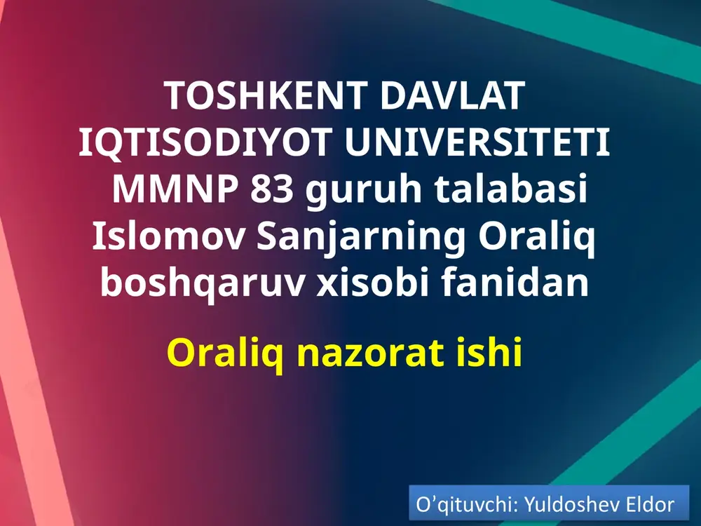 pr tadbirlarini asosiy turlari va ularni tahlili — PPTX