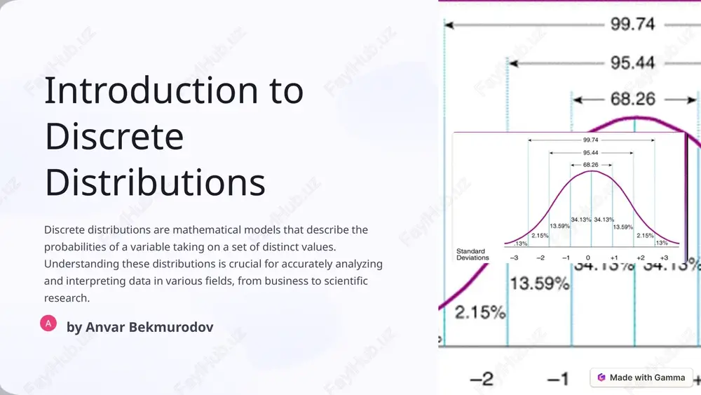 introduction to discrete distributions — PPTX