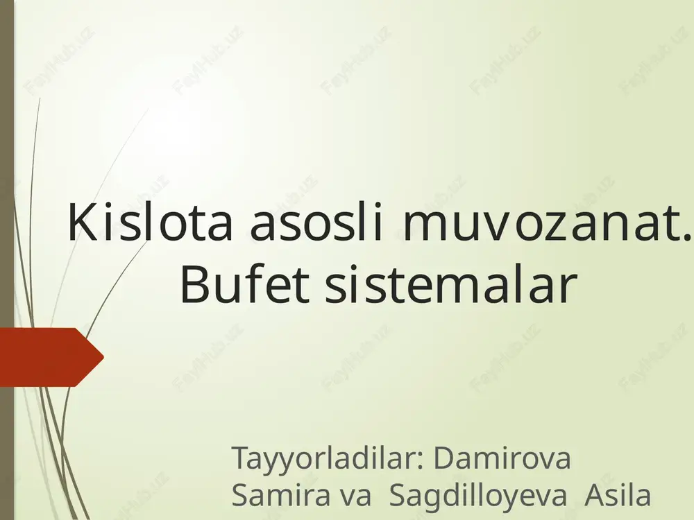 kislota-asosli muvozanat — PPTX