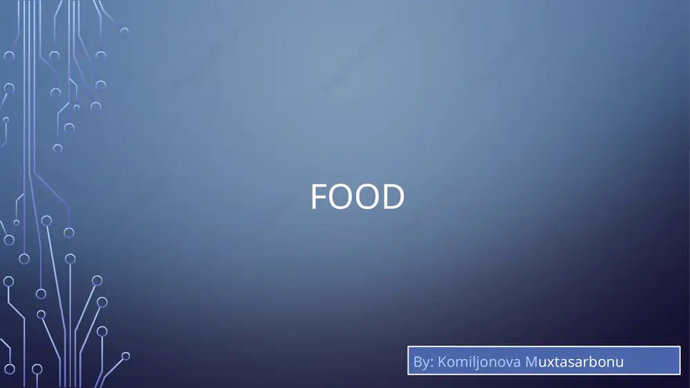 british food — PPTX