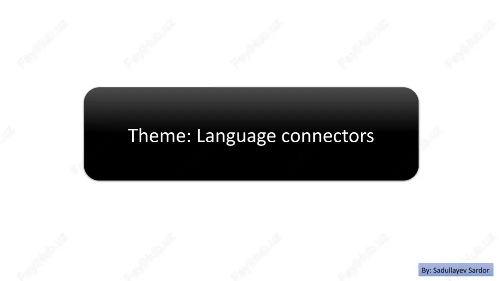 language connectors — PPTX