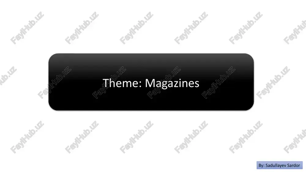 magazines — PPTX