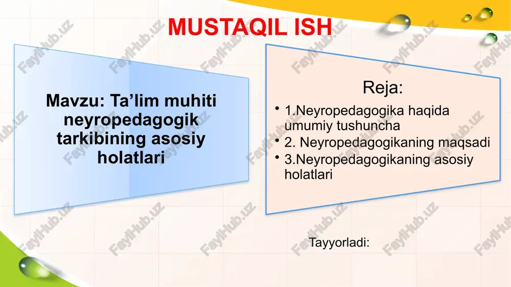 neyropedagogika–kognitevneyrologiya,differensialsixofeziologiyavaneyropsixalogiya — PPTX