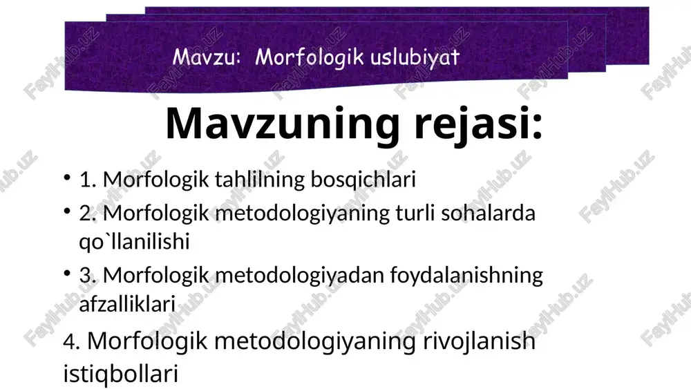morfologik uslubiyat — PPTX