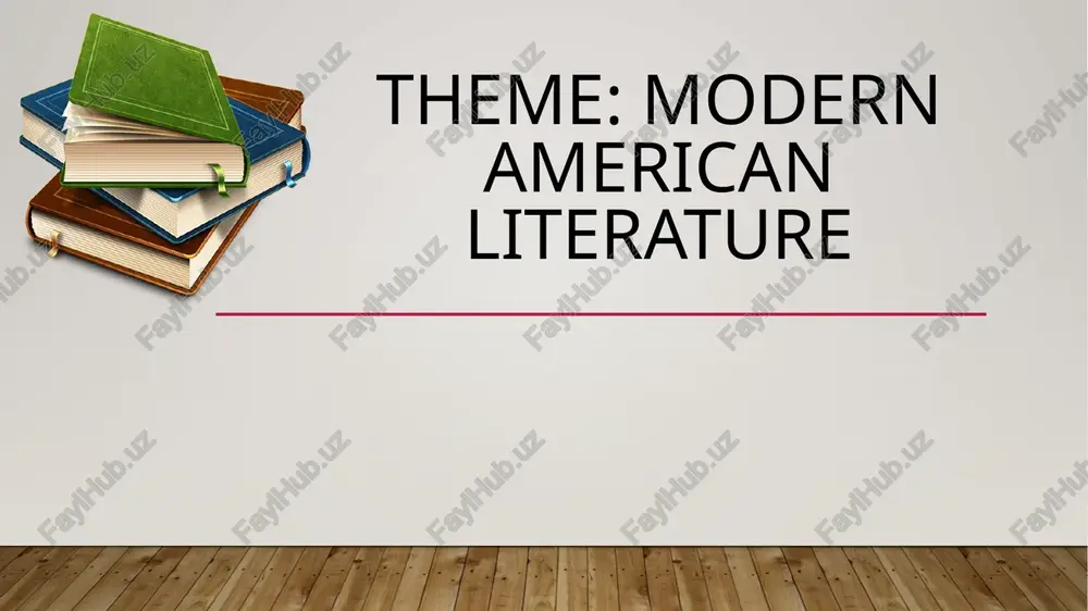 modern american literature — PPTX
