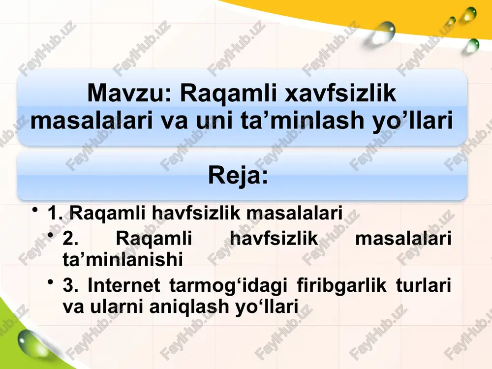 blokcheyntexnologiya va moliya — PPTX