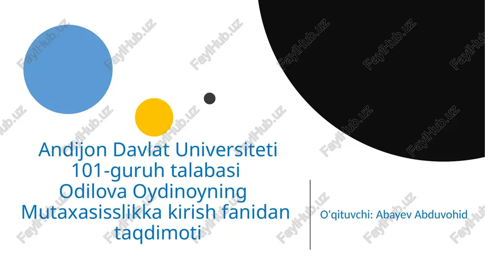 mutaxassilikda shaxsiy brend va imidjni rivojlantirish — PPTX
