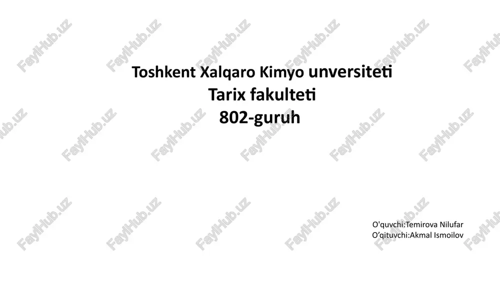 qadimgi misr tarixi — PPTX