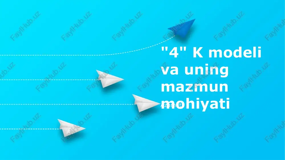 4k modeli va uning mazmun mohiyati — PPTX