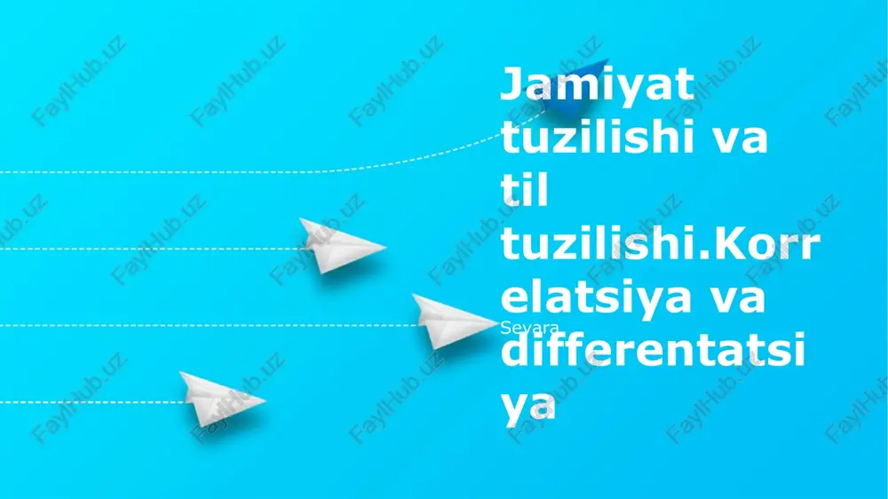 til variatsiyasi va ijtimoiy guruhlar — PPTX