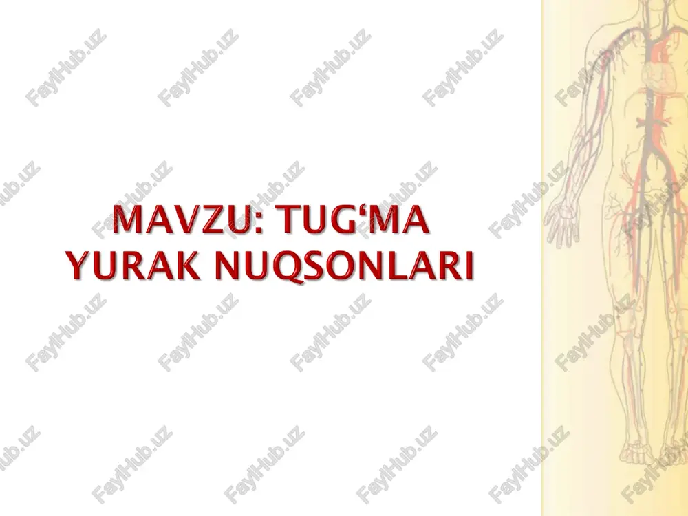 tug'ma yurak nuqsonlari — PPT