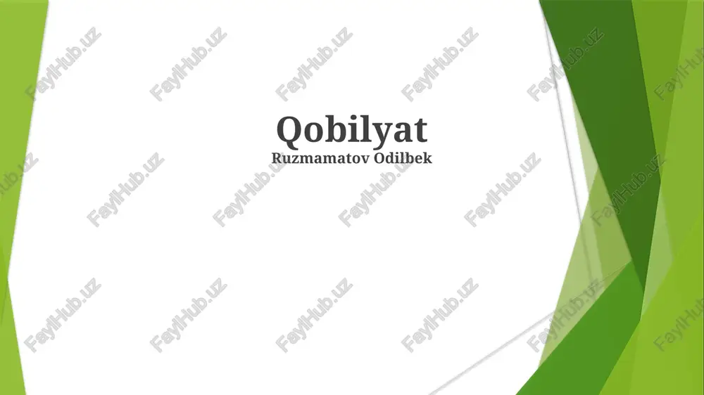 qobilyat — PPTX