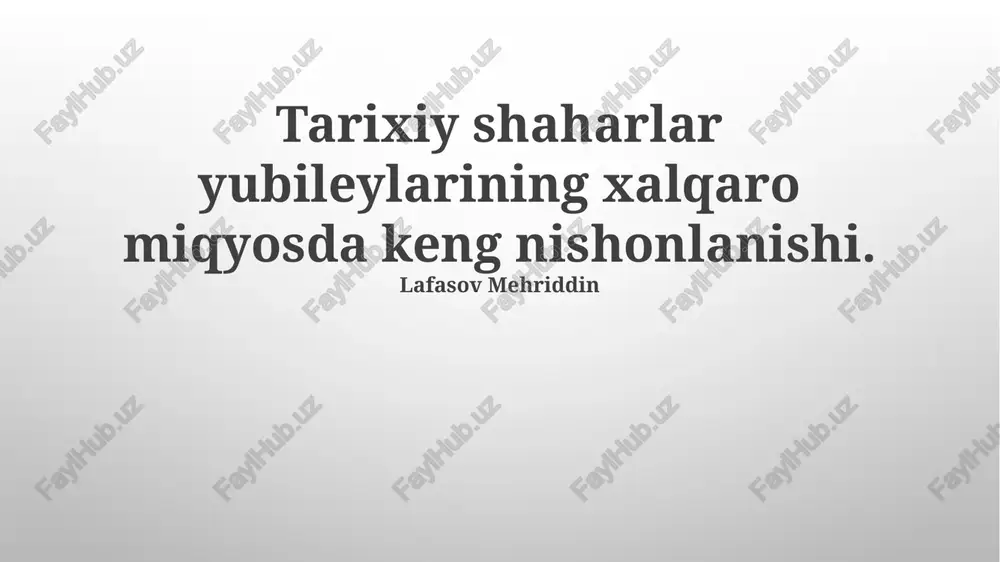 florensiyaning uyg'onish bayrami — PPTX