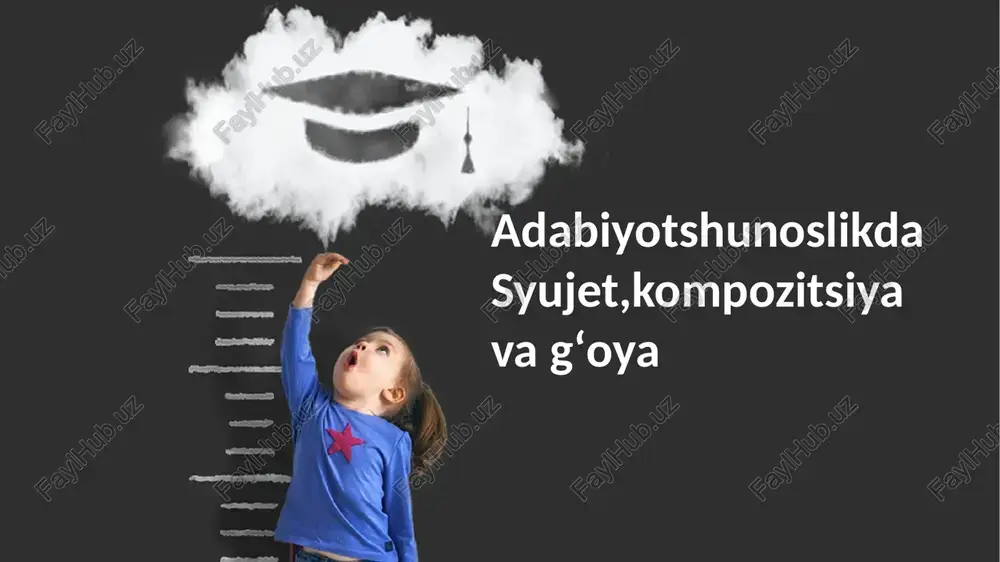 adabiyotshunoslikdasyujet,kompozitsiyavagʻoya — PPTX