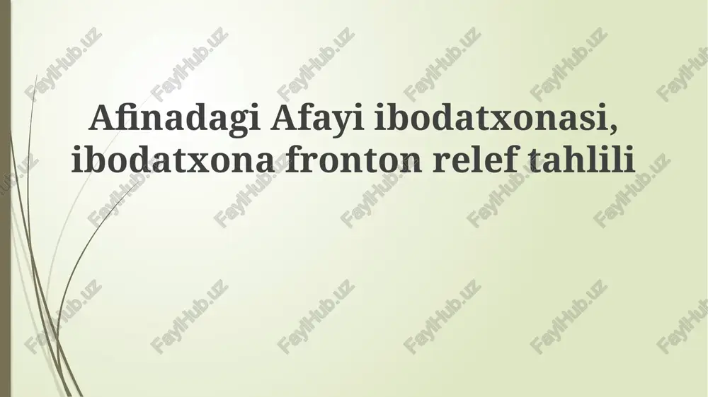 afaya ibodatxonasi — PPTX