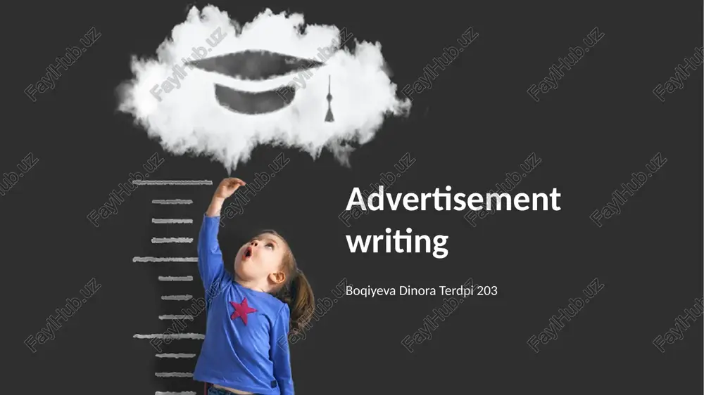 advertisement writing — PPTX
