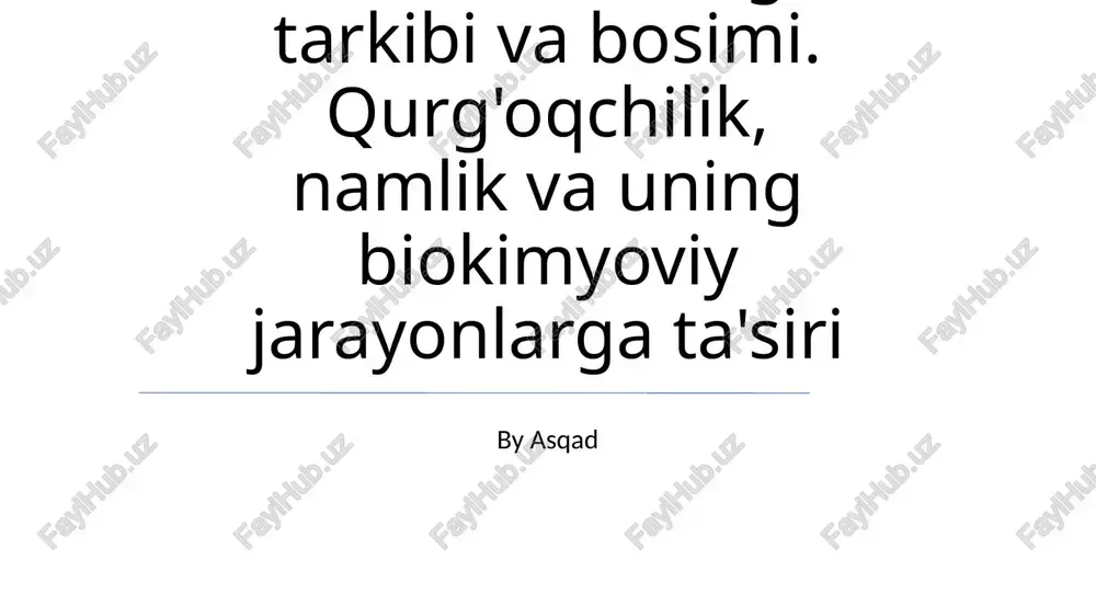 atmosferaning tarkibi va bosimi — PPTX