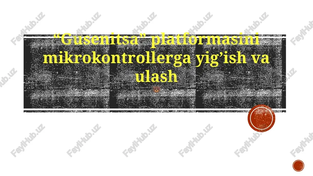 gusenitsa platformasi — PPTX