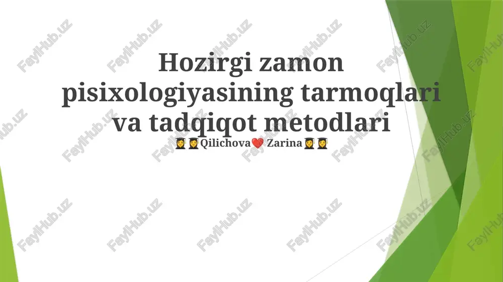 kadrlar psixologiyasi — PPTX