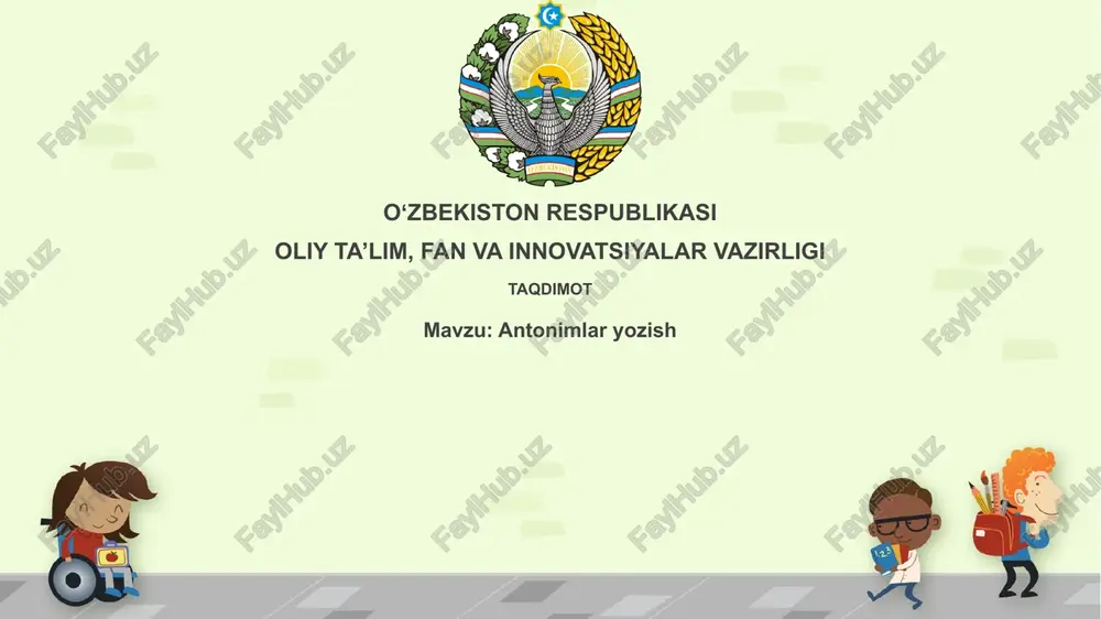 antonimlaryozish — PPTX