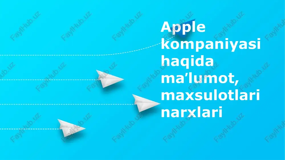 applekompaniyasi — PPTX