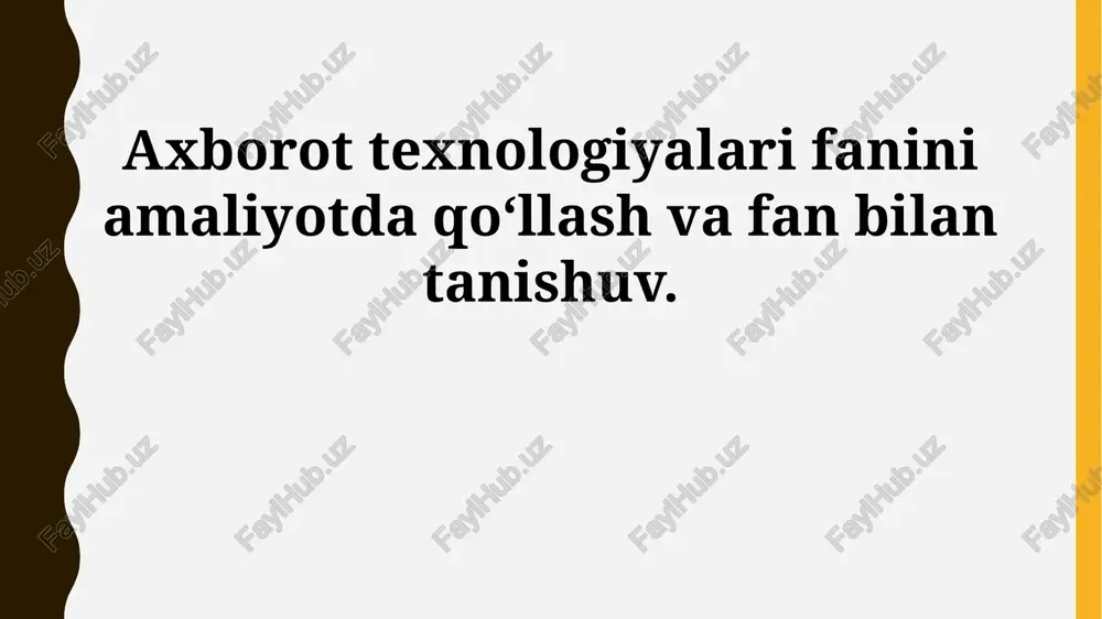 axborot texnologiyalari — PPTX