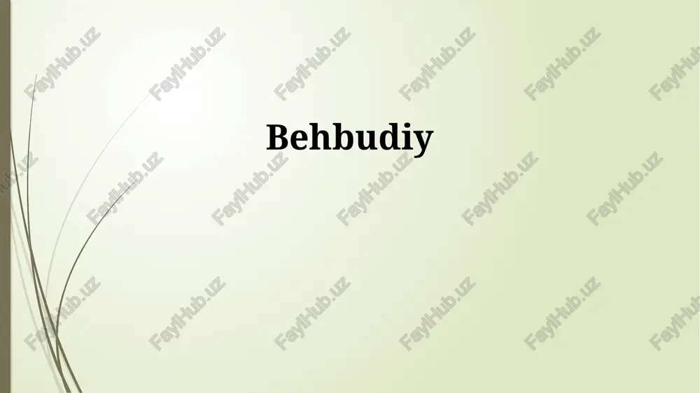 behbudiy — PPTX
