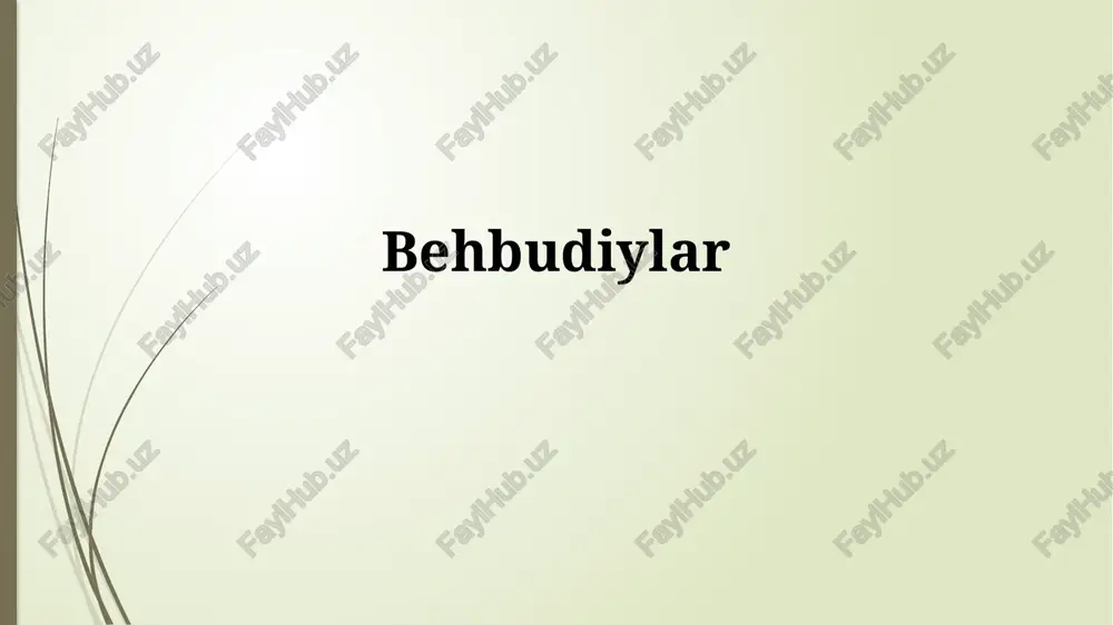 jadidchilikning irsiy merosi — PPTX