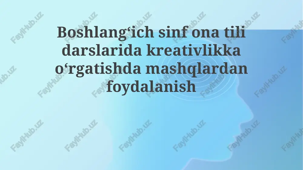 ta'limning maqsadi va ijodkorlik — PPTX