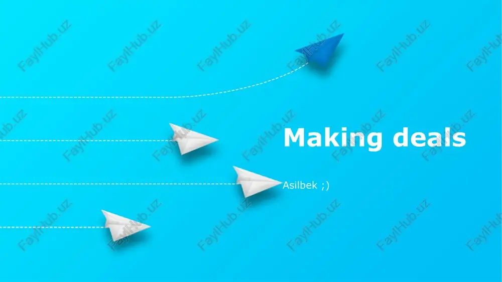 making deals — PPTX