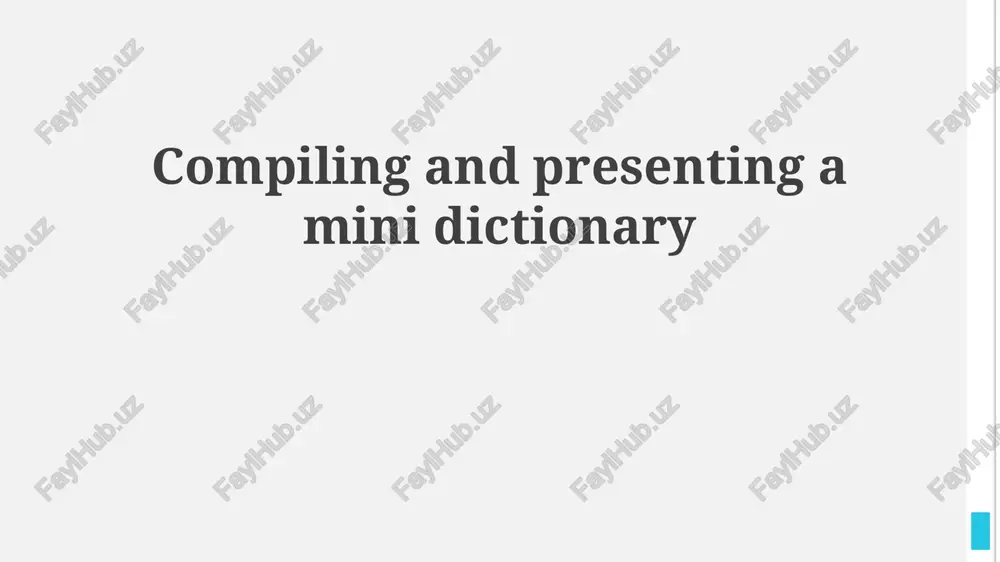 mini-dictionary — PPTX
