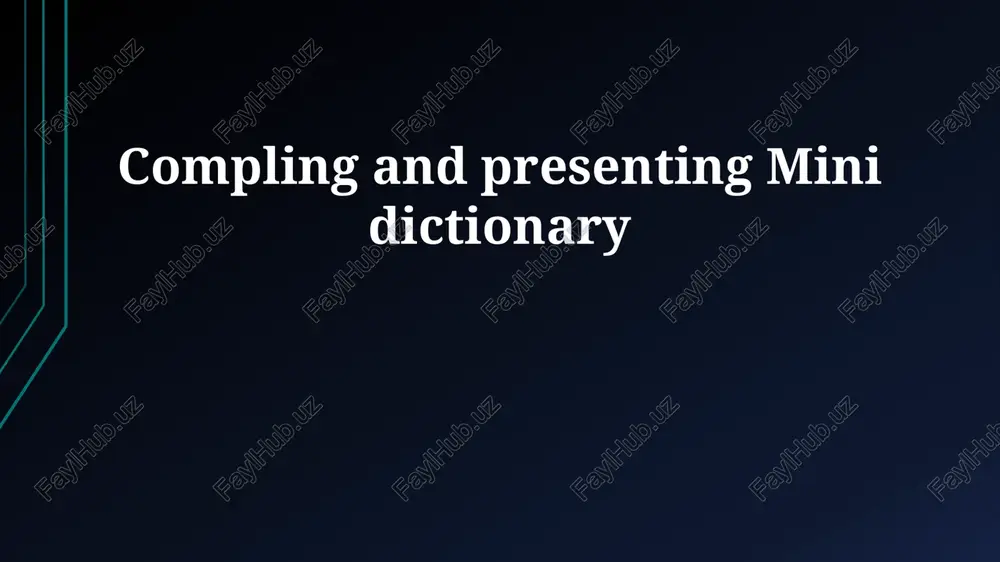 mini-dictionary — PPTX