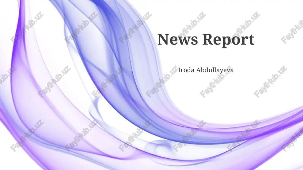 news report — PPTX