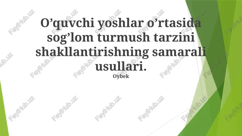 oybek — PPTX