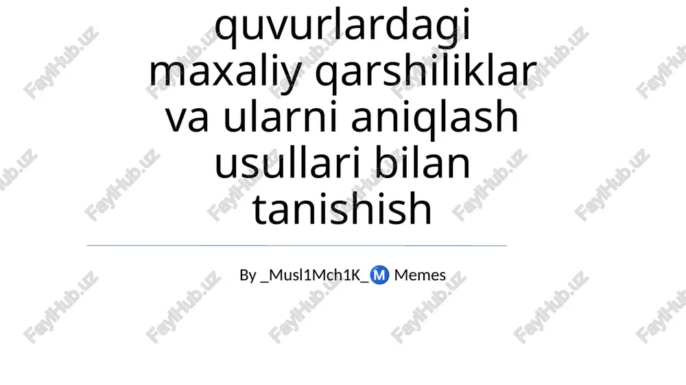 elektrik qarshilik tomografiyasi (eqt) — PPTX
