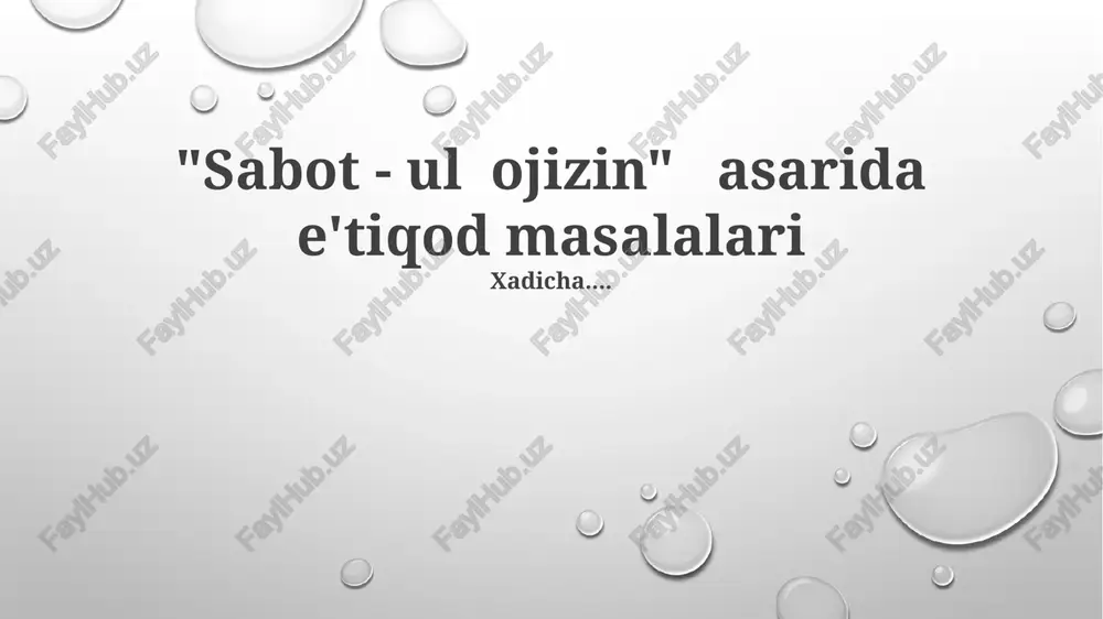 sabot-ul ojizin — PPTX