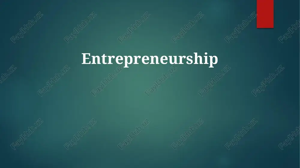 entrepreneurship — PPTX