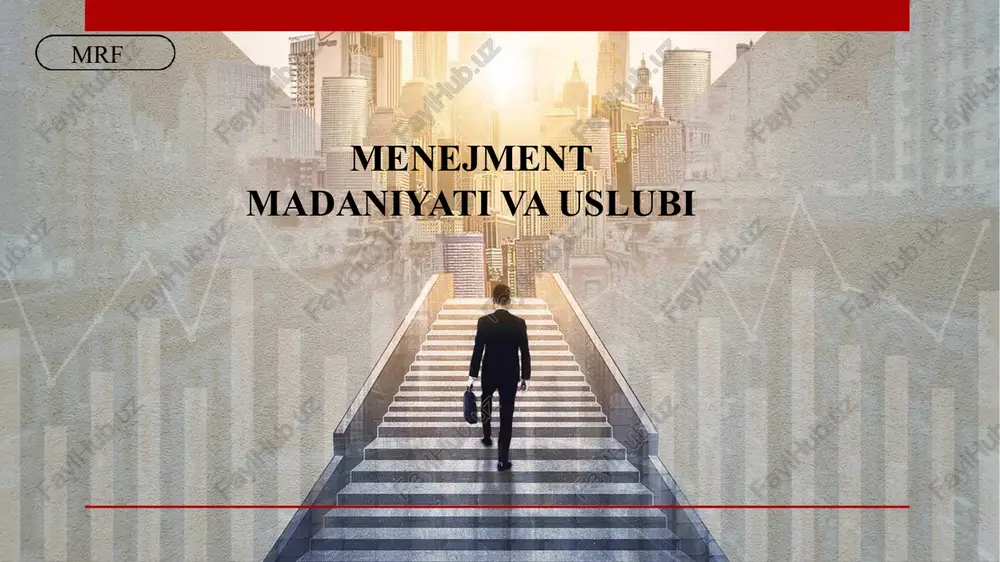 menejment madaniyati va uslubi — PPTX