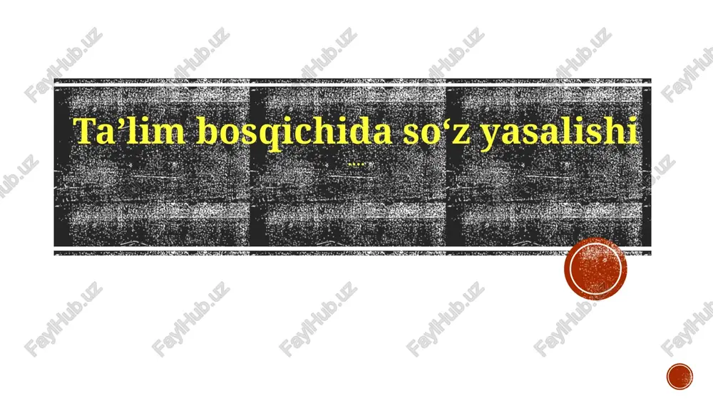 murakkab so'zlar va ularning qo'llanilishi — PPTX