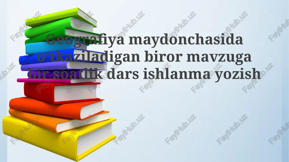 geografiya darsi — PPTX