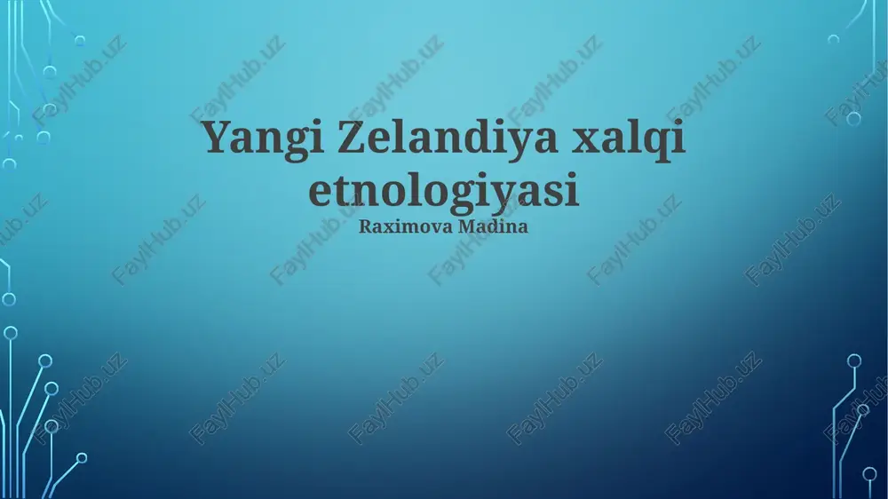 aotearoa'dagi etnografik tadqiqot usullari — PPTX