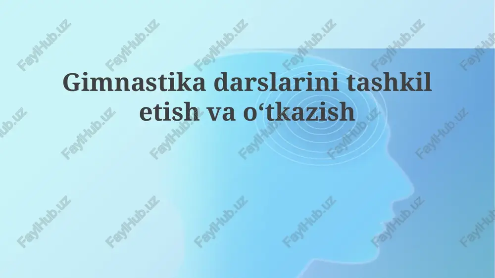 gimnastika darslari — PPTX
