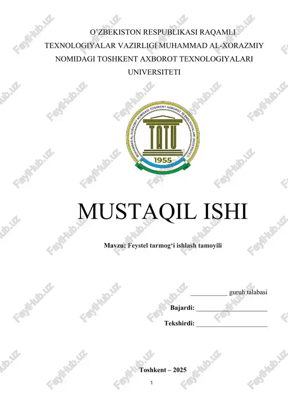 feystel tarmog‘i ishlash tamoyili — DOCX
