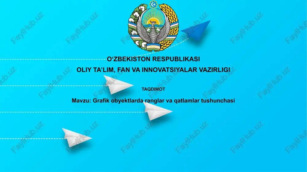 ranglar va rang modellarining asoslari — PPTX