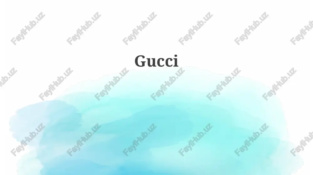 gucci — PPTX